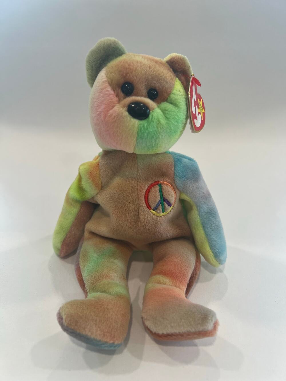 Ty Beanie Baby 1996 Peace Beanbag Plush Stuffed Toy Collectible